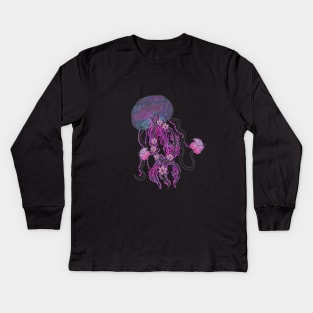 Jellyfish Glow Kids Long Sleeve T-Shirt